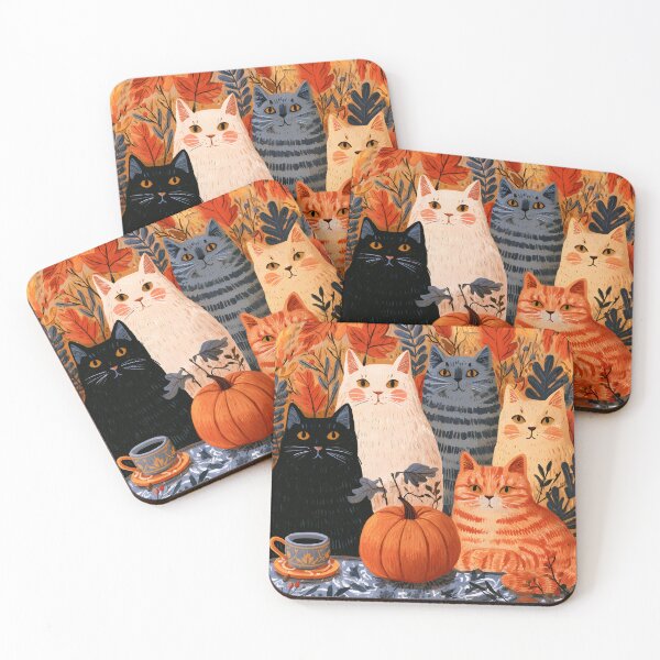 Item preview, Cozy Autumn Cats & Pumpkin – Whimsical Fall Feline Storybook Illustration designed and sold by KAM-KAM-STORE.