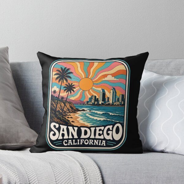 Item preview, San Diego California United States Coast Trippy designed and sold by TomFrontierArt.