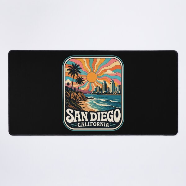 Item preview, San Diego California United States Coast Trippy designed and sold by TomFrontierArt.