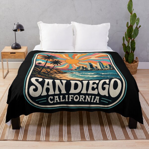 Item preview, San Diego California United States Coast Trippy designed and sold by TomFrontierArt.