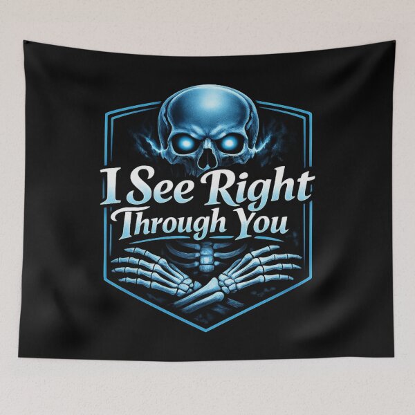 Item preview, I See Right Through You Funny X-Ray Tech Skeleton designed and sold by Timeless Junction.