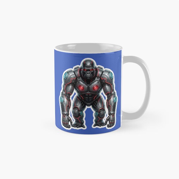 Item preview, Cybernetic Gorilla Sticker 1 | Futuristic Robot Ape | Sci-Fi Mecha Gorilla | AI Android Beast | Cyberpunk Robot Animal Art designed and sold by Bhaskar Digital Art.