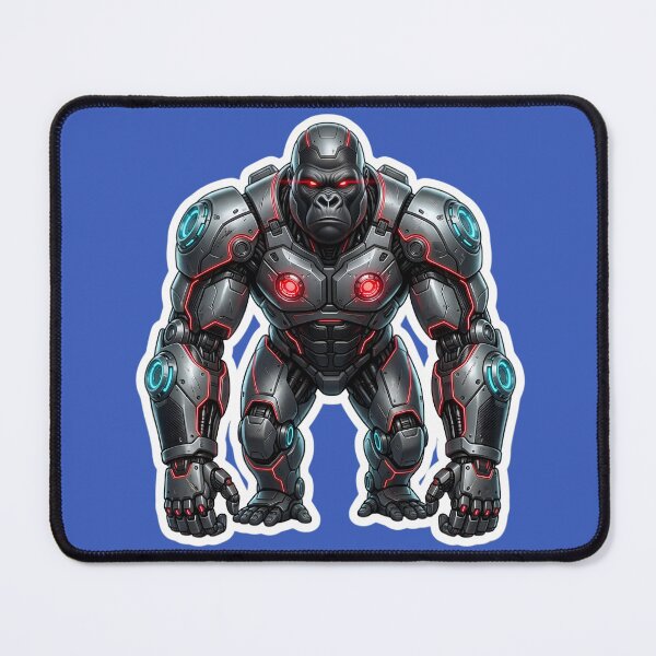 Item preview, Cybernetic Gorilla Sticker 1 | Futuristic Robot Ape | Sci-Fi Mecha Gorilla | AI Android Beast | Cyberpunk Robot Animal Art designed and sold by Bhaskar Digital Art.
