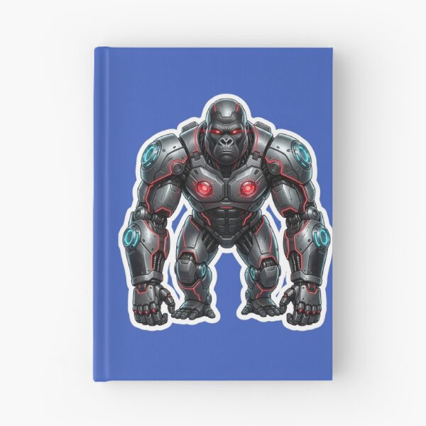 Item preview, Cybernetic Gorilla Sticker 1 | Futuristic Robot Ape | Sci-Fi Mecha Gorilla | AI Android Beast | Cyberpunk Robot Animal Art designed and sold by Bhaskar Digital Art.