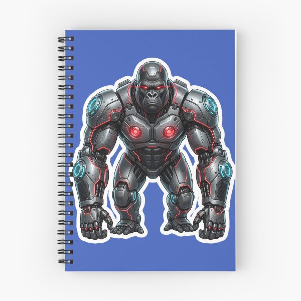 Item preview, Cybernetic Gorilla Sticker 1 | Futuristic Robot Ape | Sci-Fi Mecha Gorilla | AI Android Beast | Cyberpunk Robot Animal Art designed and sold by Bhaskar Digital Art.