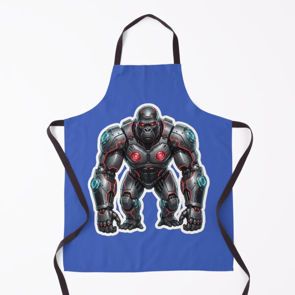Item preview, Cybernetic Gorilla Sticker 1 | Futuristic Robot Ape | Sci-Fi Mecha Gorilla | AI Android Beast | Cyberpunk Robot Animal Art designed and sold by Bhaskar Digital Art.