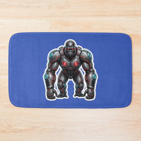 Item preview, Cybernetic Gorilla Sticker 1 | Futuristic Robot Ape | Sci-Fi Mecha Gorilla | AI Android Beast | Cyberpunk Robot Animal Art designed and sold by Bhaskar Digital Art.