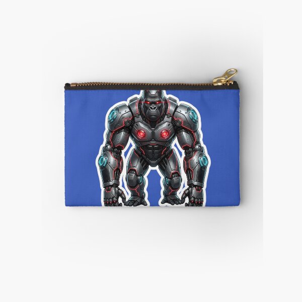 Item preview, Cybernetic Gorilla Sticker 1 | Futuristic Robot Ape | Sci-Fi Mecha Gorilla | AI Android Beast | Cyberpunk Robot Animal Art designed and sold by Bhaskar Digital Art.