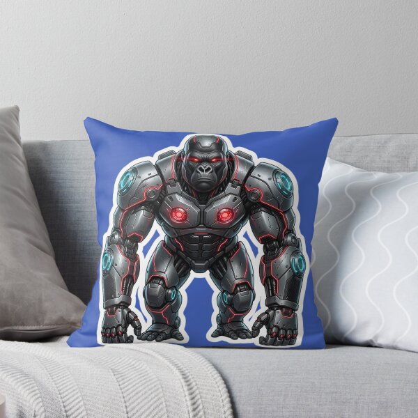 Item preview, Cybernetic Gorilla Sticker 1 | Futuristic Robot Ape | Sci-Fi Mecha Gorilla | AI Android Beast | Cyberpunk Robot Animal Art designed and sold by Bhaskar Digital Art.