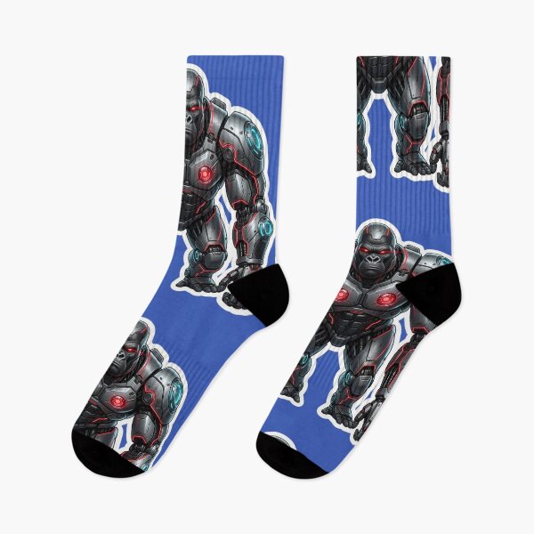 Item preview, Cybernetic Gorilla Sticker 1 | Futuristic Robot Ape | Sci-Fi Mecha Gorilla | AI Android Beast | Cyberpunk Robot Animal Art designed and sold by Bhaskar Digital Art.