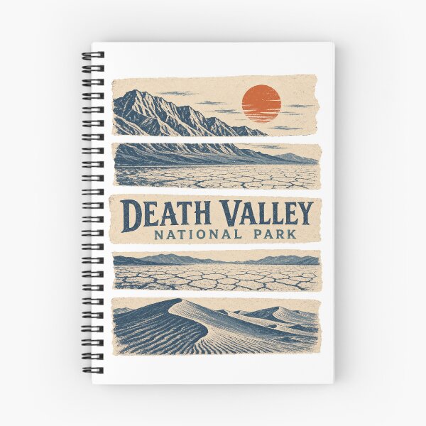 Item preview, Retro Death Valley National Park Screen Print Style designed and sold by VisualArtsOasis.