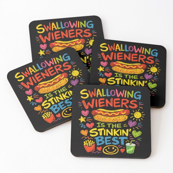 Item preview, Swallowing Wieners Swallow Juicy Wieners Funny Embarrassing designed and sold by RockFireMerch.