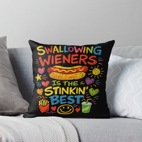 Item preview, Swallowing Wieners Swallow Juicy Wieners Funny Embarrassing designed and sold by RockFireMerch.