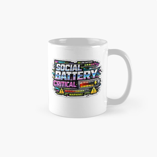 Item preview, Social Battery Critically Low designed and sold by MohamedAbozaid1.