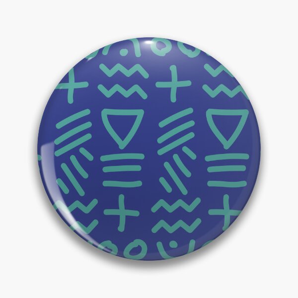 Item preview, African Bogolan Geometric Pattern - Lime green & Blue designed and sold by Wolagno.
