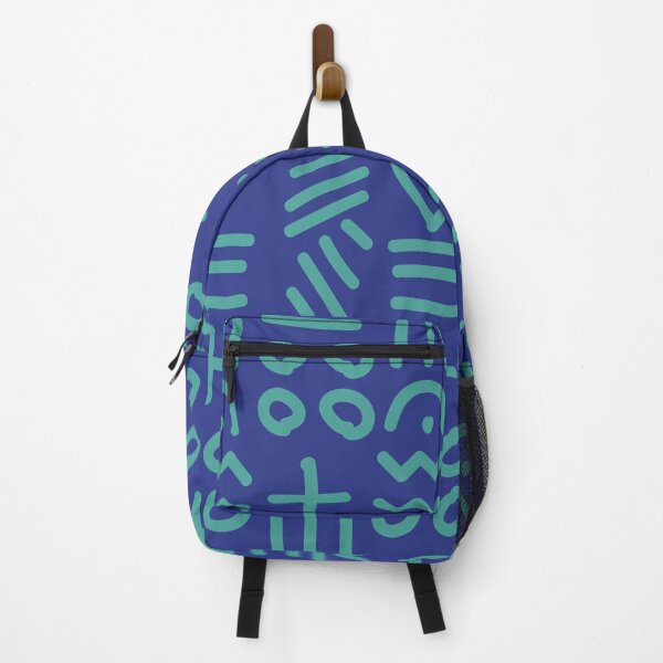 Item preview, African Bogolan Geometric Pattern - Lime green & Blue designed and sold by Wolagno.