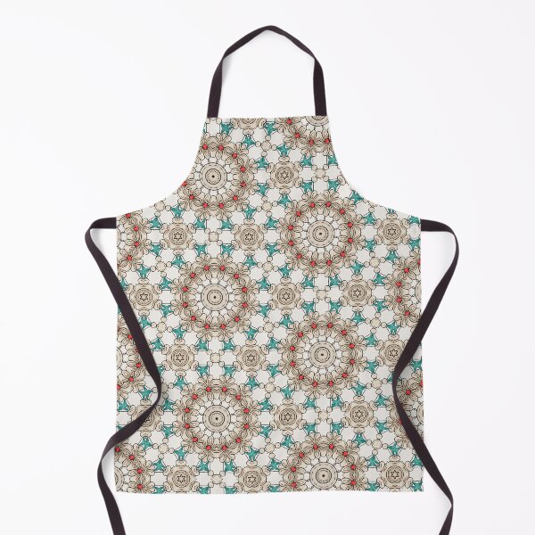 Item preview, Persian Star Medallion Teal Tan designed and sold by Ldandois Design.
