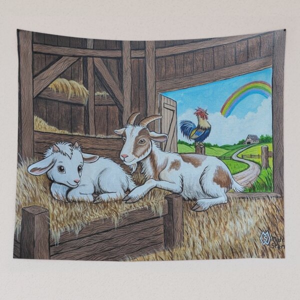 Item preview, A baby goat's big beginning  designed and sold by Matt Starr Fine Art .