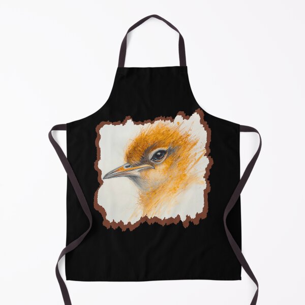 Item preview, Orange Songbird Watercolor Art / Expressive Bird Portrait / Wildlife Illustration designed and sold by TestudoDesign.