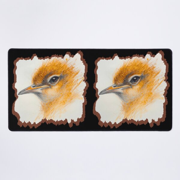 Item preview, Orange Songbird Watercolor Art / Expressive Bird Portrait / Wildlife Illustration designed and sold by TestudoDesign.