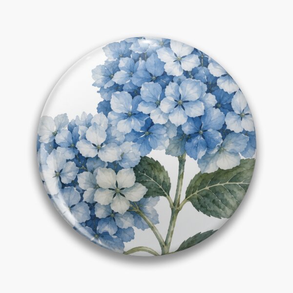 Item preview, Blue Hydrangea Watercolor Botanical Illustration designed and sold by Mikena1996.
