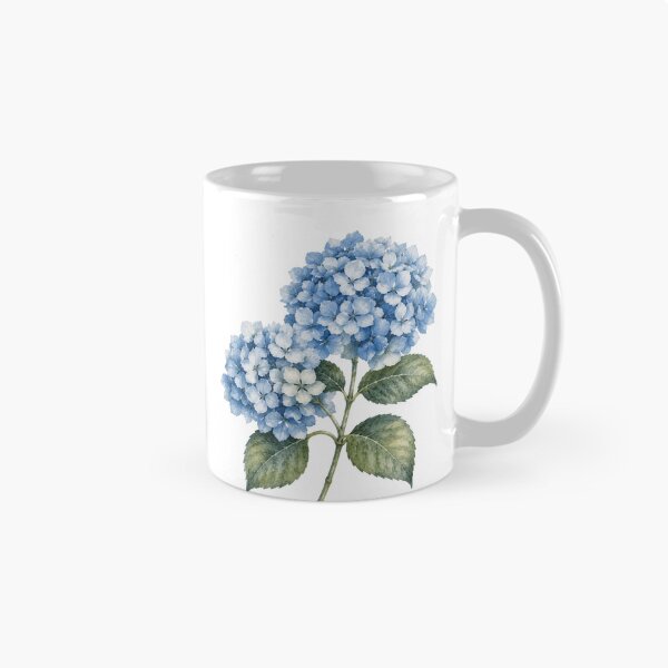 Item preview, Blue Hydrangea Watercolor Botanical Illustration designed and sold by Mikena1996.