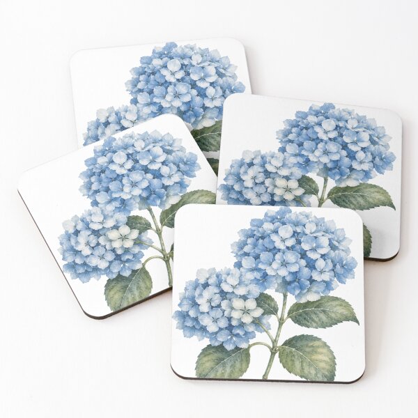 Item preview, Blue Hydrangea Watercolor Botanical Illustration designed and sold by Mikena1996.