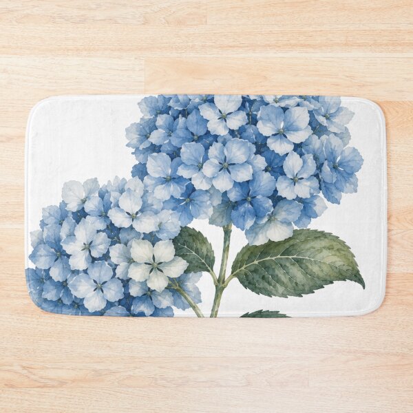 Item preview, Blue Hydrangea Watercolor Botanical Illustration designed and sold by Mikena1996.