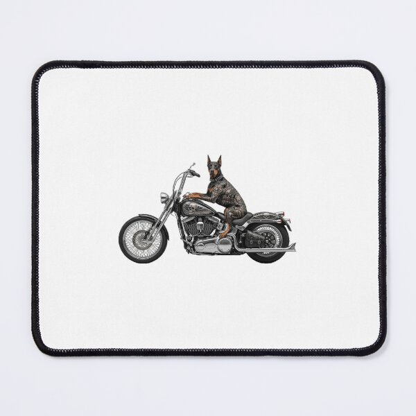 Item preview, Tattooed Doberman Riding Chopper Motor designed and sold by Dazura2015.