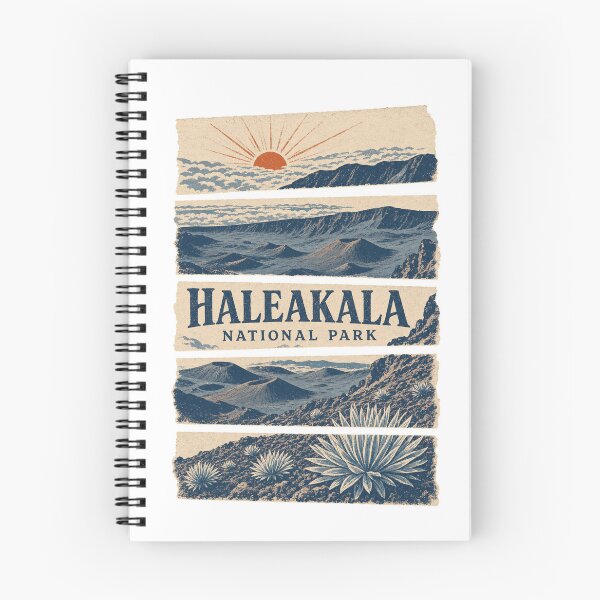 Item preview, Vintage Haleakala National Park Illustration designed and sold by VisualArtsOasis.