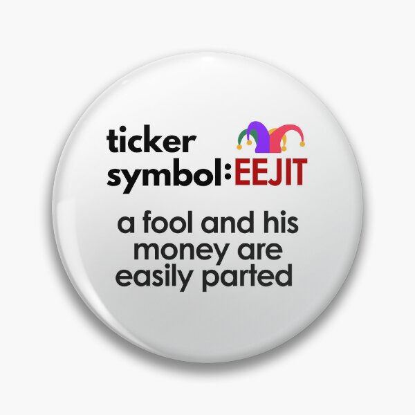 Item preview, Amusing Irish Stock Ticker Symbol: EEJIT designed and sold by MPC-Mince-Pies.
