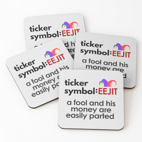 Item preview, Amusing Irish Stock Ticker Symbol: EEJIT designed and sold by MPC-Mince-Pies.