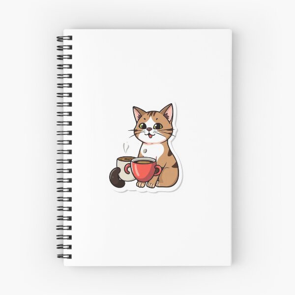 Item preview, Cute Coffee Cat Sticker | Cozy Cat with Coffee Mug | Kawaii Coffee Lover Gift designed and sold by surbhiArt.