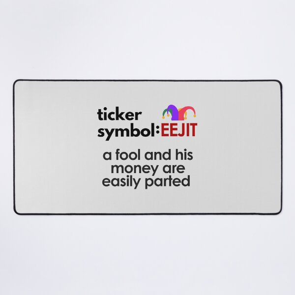 Item preview, Amusing Irish Stock Ticker Symbol: EEJIT designed and sold by MPC-Mince-Pies.