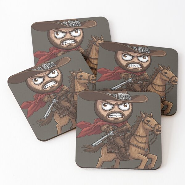 Item preview, Raging Gunslinging Cowboy designed and sold by Based Originals.