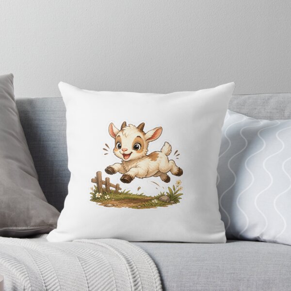 Item preview, Happy Baby Goat Jumping designed and sold by InkPixell.