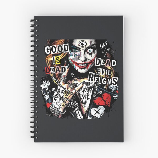 Item preview, Crazy Harlequin Woman Newspaper Collage designed and sold by Voodoo Store Paranormal Collections.
