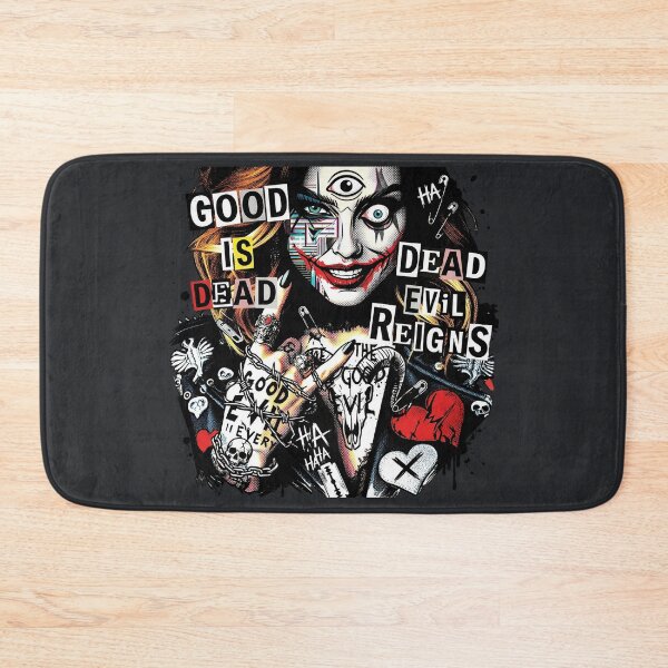 Item preview, Crazy Harlequin Woman Newspaper Collage designed and sold by Voodoo Store Paranormal Collections.