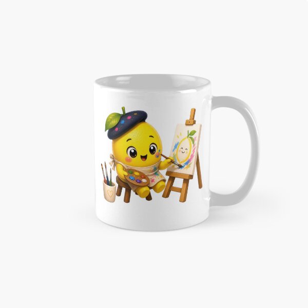Item preview, Cute Artist Lemon Kawaii Sticker | Creative Fruit Character designed and sold by NakottaFashion.