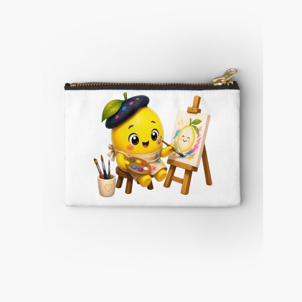 Item preview, Cute Artist Lemon Kawaii Sticker | Creative Fruit Character designed and sold by NakottaFashion.