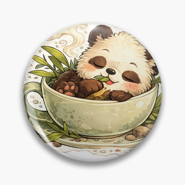 Item preview, Sleeping Panda in a Tea Cup designed and sold by InkPixell.