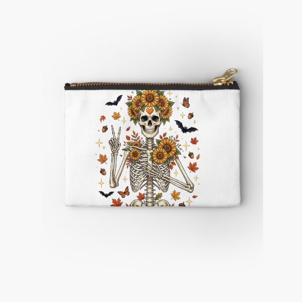 Item preview, Sunflower Skeleton Peace Sign Autumn Fall Floral Graphic designed and sold by raedattia.