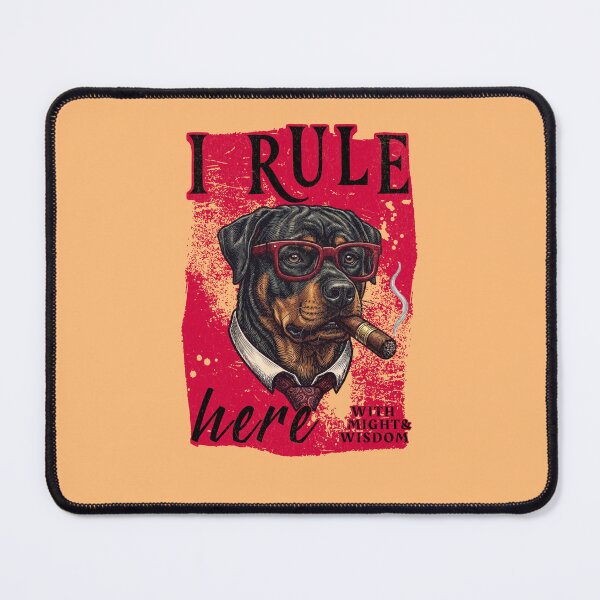 Item preview, Rottweiler Boss Design – Funny Rottweiler with Cigar Mafia Style Gift designed and sold by PixelsPaws.