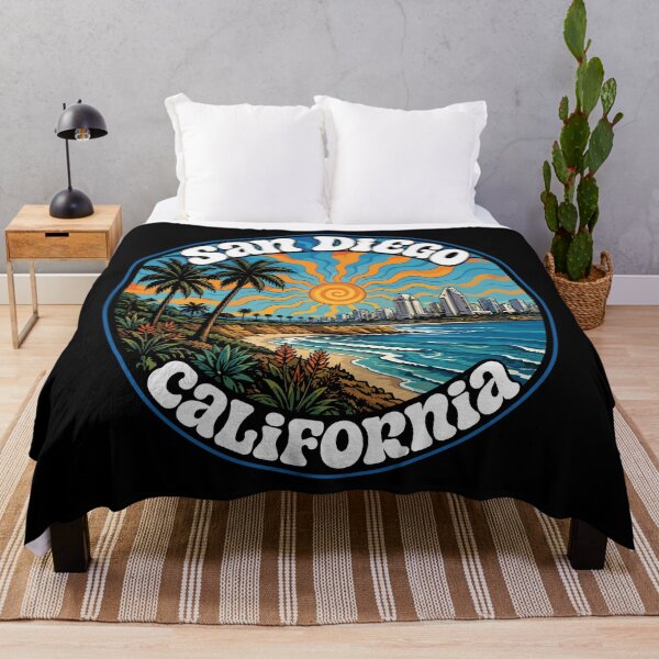 Item preview, San Diego California United States Coast Trippy Art designed and sold by TomFrontierArt.