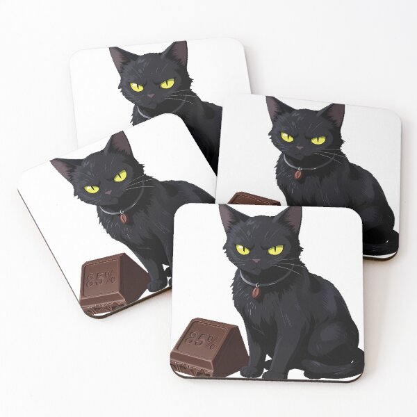 Item preview, Black Cat Dark Chocolate Cube designed and sold by IllumeInk.
