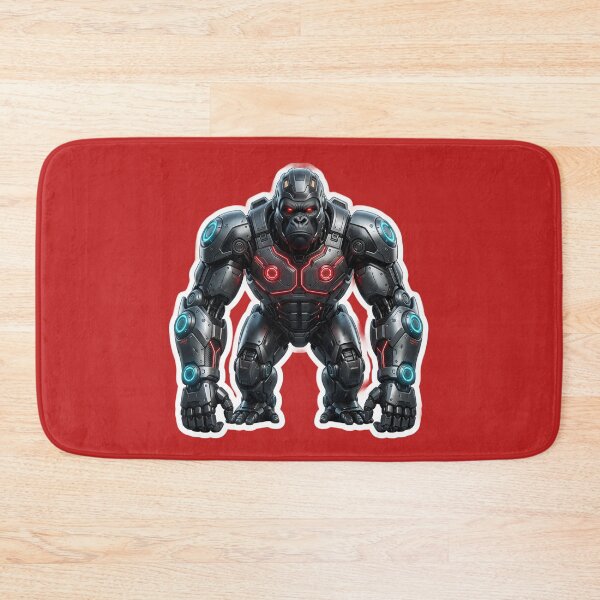 Item preview, Cybernetic Gorilla Sticker 4 | Futuristic Robot Ape | Sci-Fi Mecha Gorilla | AI Android Beast | Cyberpunk Robot Animal Art designed and sold by Bhaskar Digital Art.