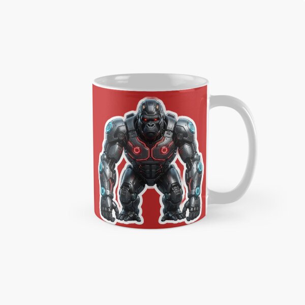 Item preview, Cybernetic Gorilla Sticker 4 | Futuristic Robot Ape | Sci-Fi Mecha Gorilla | AI Android Beast | Cyberpunk Robot Animal Art designed and sold by Bhaskar Digital Art.