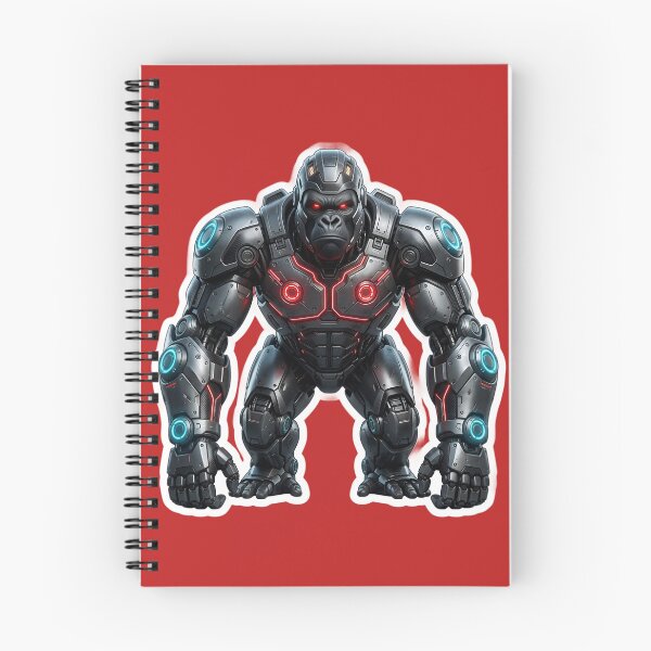 Item preview, Cybernetic Gorilla Sticker 4 | Futuristic Robot Ape | Sci-Fi Mecha Gorilla | AI Android Beast | Cyberpunk Robot Animal Art designed and sold by Bhaskar Digital Art.
