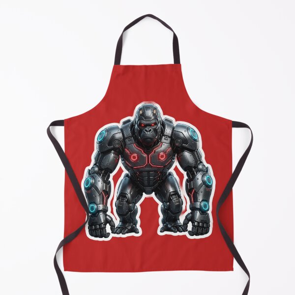 Item preview, Cybernetic Gorilla Sticker 4 | Futuristic Robot Ape | Sci-Fi Mecha Gorilla | AI Android Beast | Cyberpunk Robot Animal Art designed and sold by Bhaskar Digital Art.