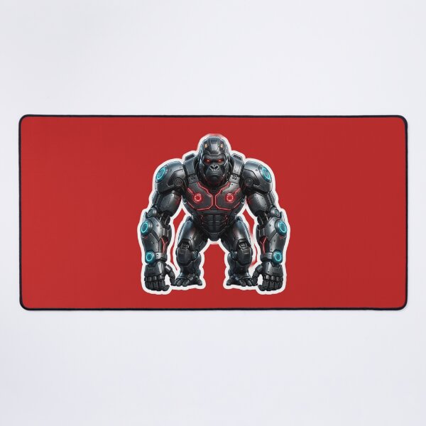 Item preview, Cybernetic Gorilla Sticker 4 | Futuristic Robot Ape | Sci-Fi Mecha Gorilla | AI Android Beast | Cyberpunk Robot Animal Art designed and sold by Bhaskar Digital Art.